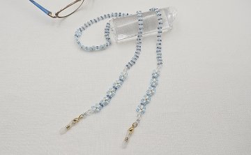 すくも藍キット　「ホワイトフラワー」　メガネコードの画像