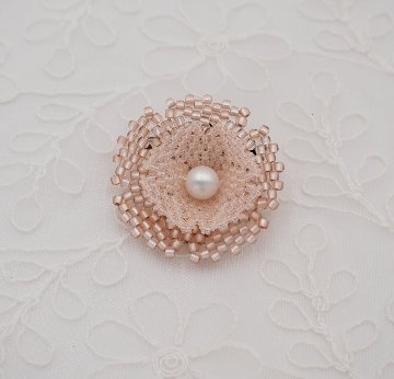 花紅キット　「フィオーレ」　Orange　ブローチの画像