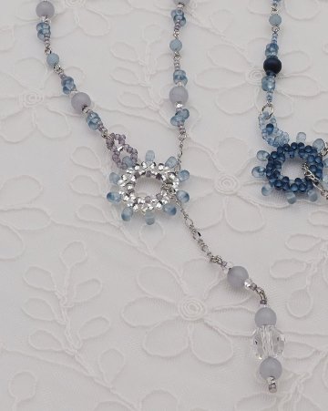 二藍キット　「Blue Rondo　平安紫」　ネックレスの画像