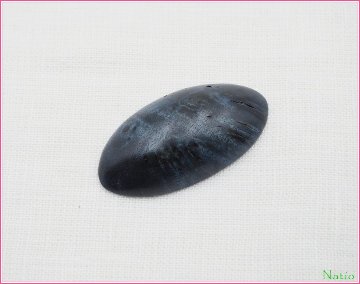 藍銘木　カボション ナツメ 28ｘ42ｍｍの画像