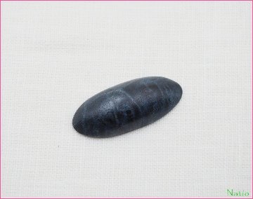 藍銘木　カボション ナツメ 15ｘ34ｍｍの画像