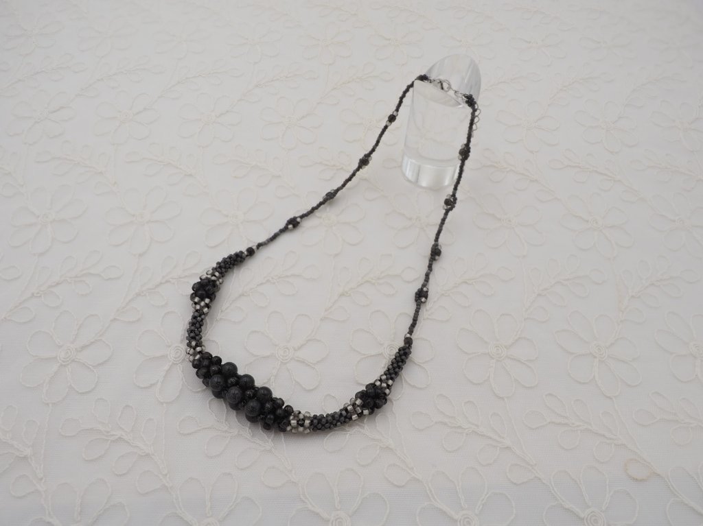 セイクレッド　和墨ビーズキット　ネックレスの画像