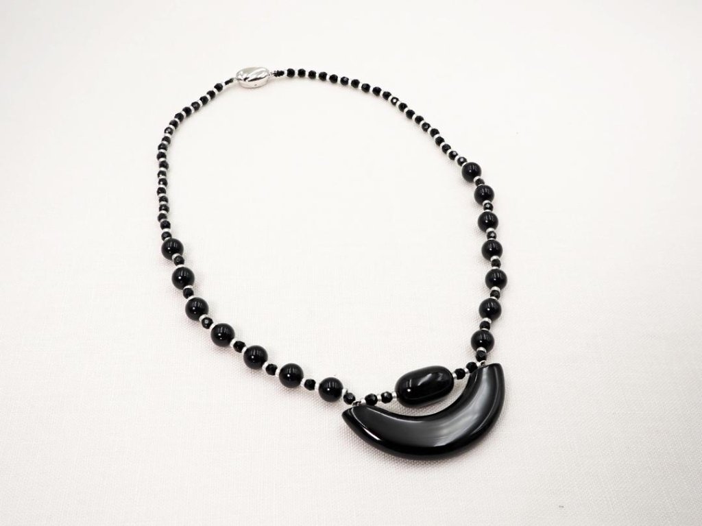 輪島の漆　漆黒Wネックレスの画像
