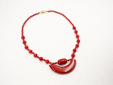 輪島の漆　朱Wネックレスの画像