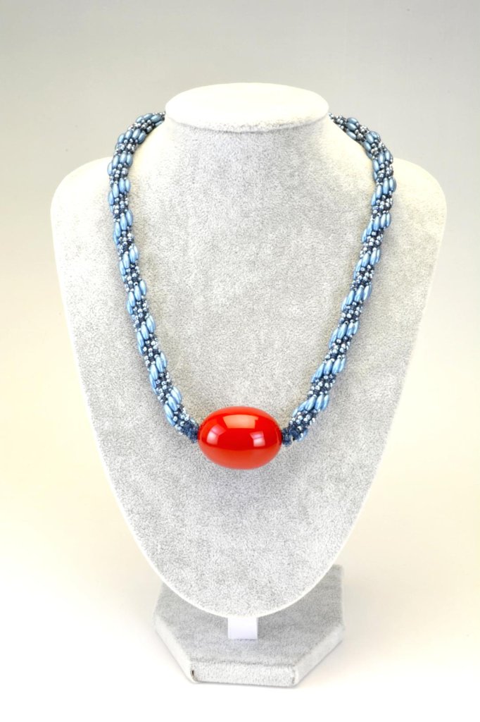 輪島の漆　朱ポッドネックレスの画像