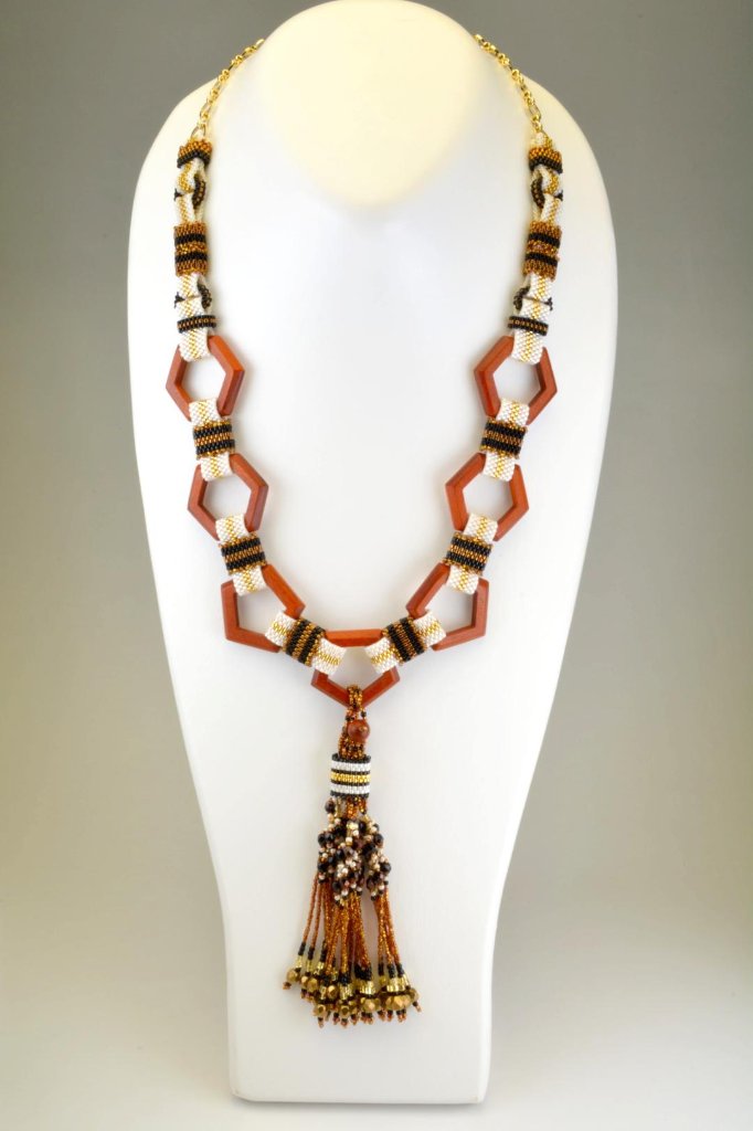 銘木　ヘキサゴンネックレスの画像