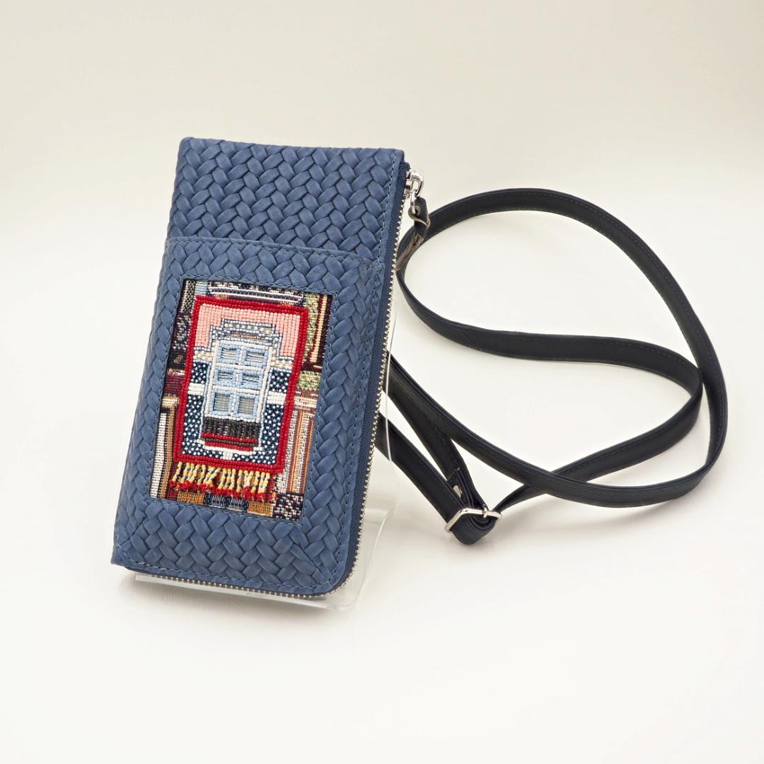 ビーズ刺繡スマホショルダーバッグ　EB-502Fの画像