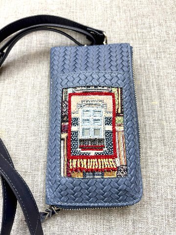 ビーズ刺繡スマホショルダーバッグ　EB-502Fの画像