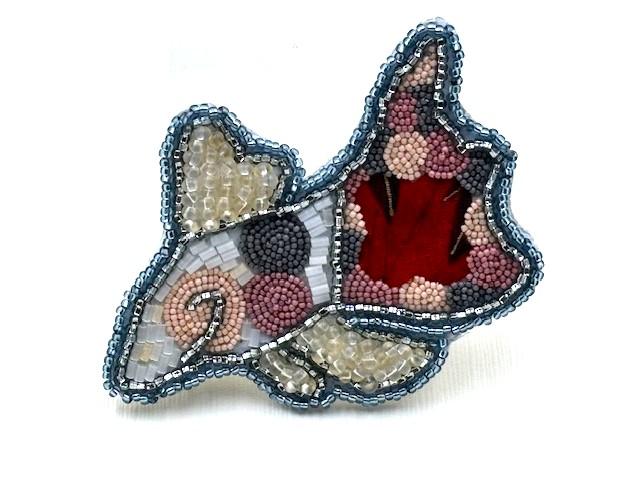 布地プレートブローチ01の画像