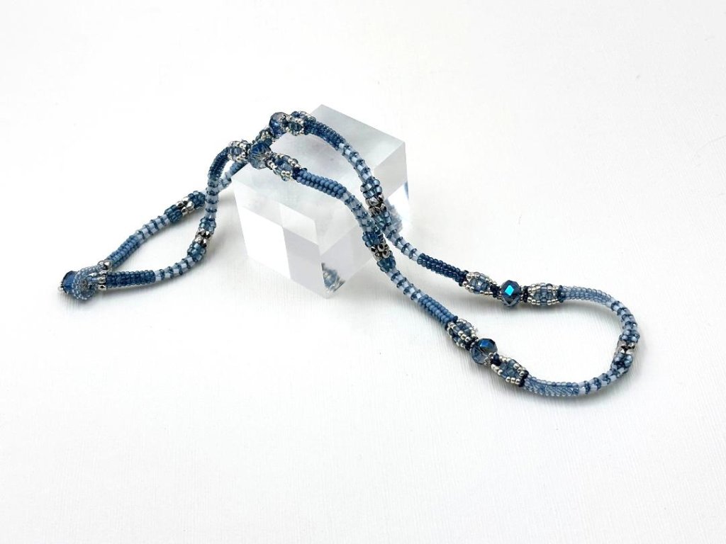 すくも藍ネックレス801の画像