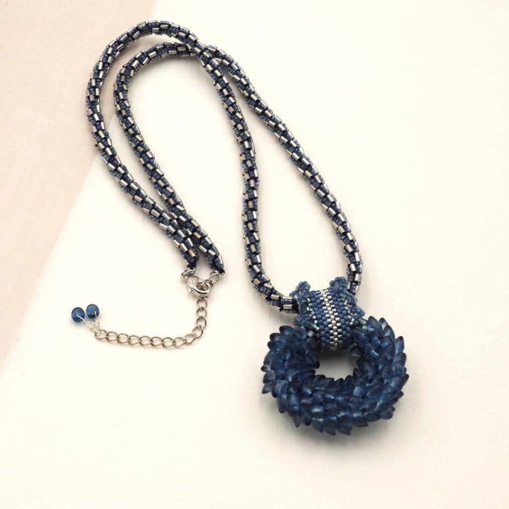 すくも藍ネックレス　AA-004の画像