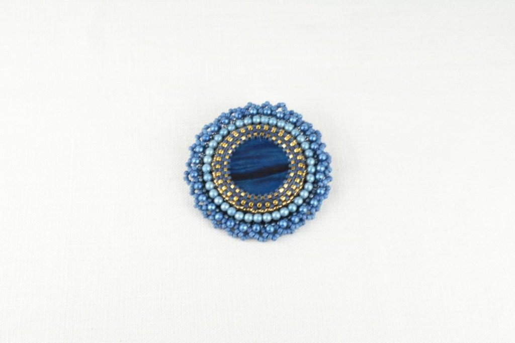 藍染ブローチPW-209の画像