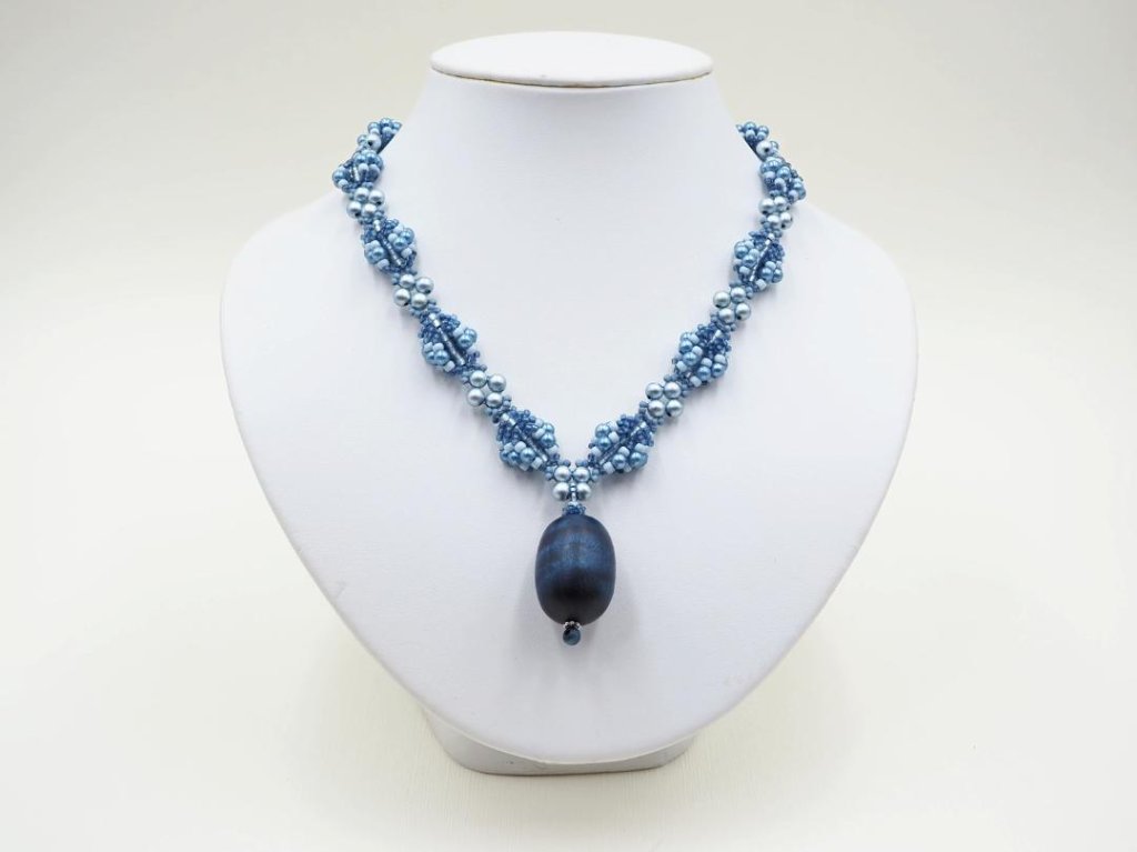 藍染銘木ネックレスPW-226の画像