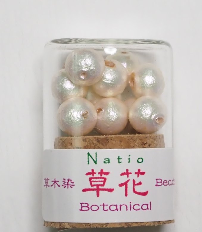 コットンパール6mm 西洋茜　約12個入りの画像