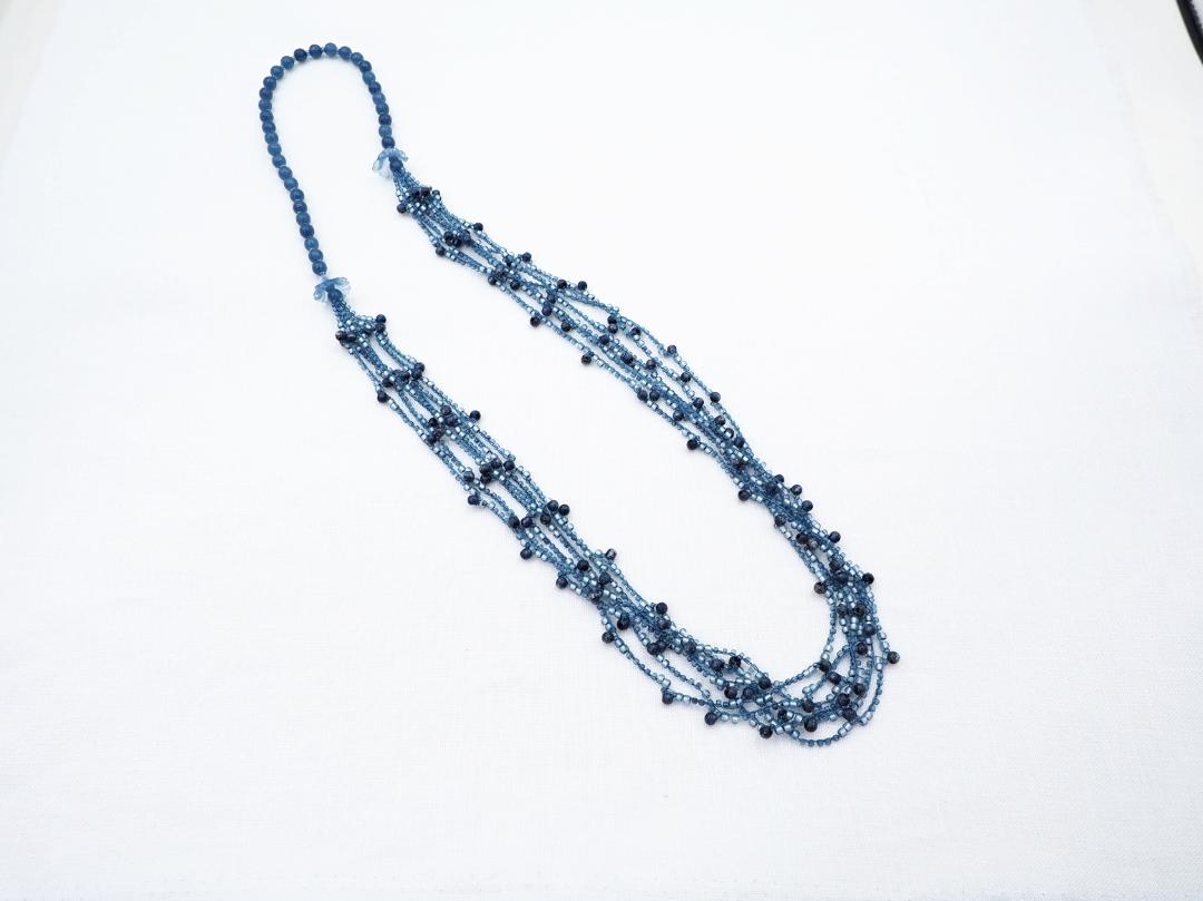 すくも藍ネックレスの画像