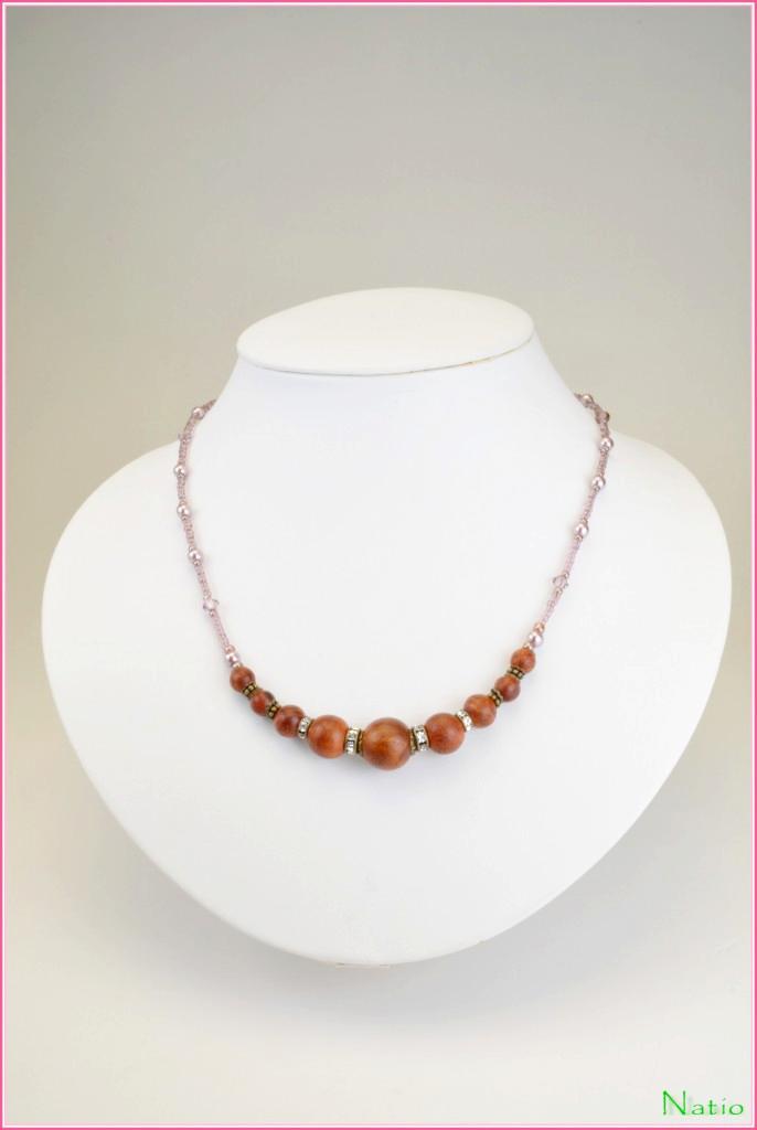 銘木　花梨瘤ネックレスの画像