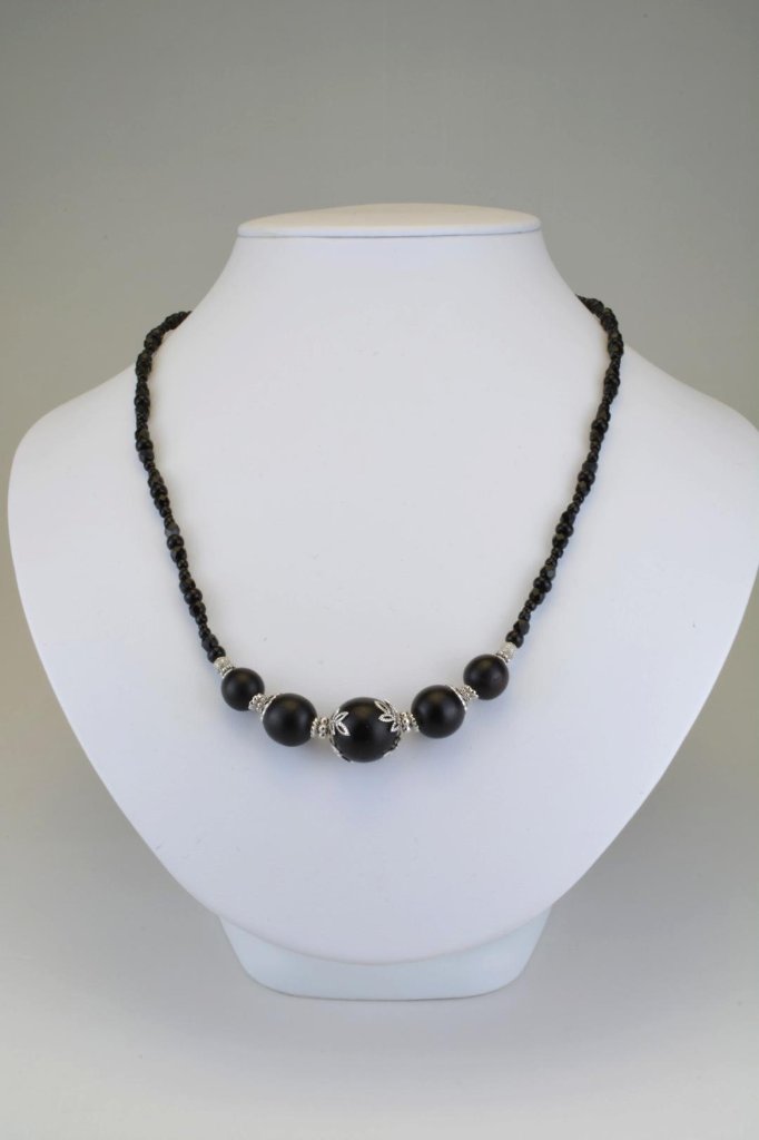 銘木　アフリカ黒檀ネックレス-PW-020の画像