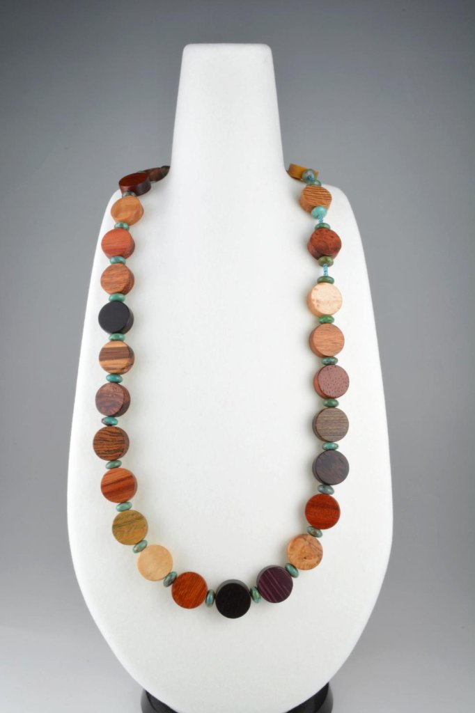 銘木　バリアスネックレス-PW-021の画像