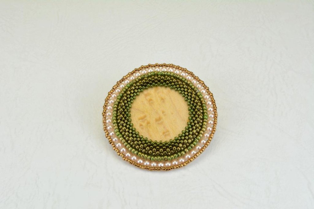 銘木　バーズアイメイプルブローチ-PW-303の画像