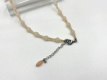 花紅シルクボールネックレス　BB-007の画像