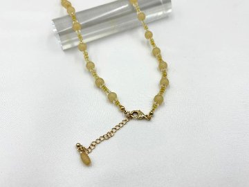 花紅黄シルクボールネックレス　BB-008の画像