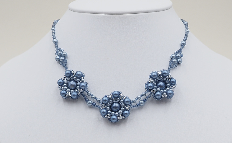 すくも藍キット　「シーノグロッサムIII」　ネックレスの画像