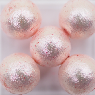 コットンパール 10ｍｍ 紅赤 BRd-3 4個入りの画像