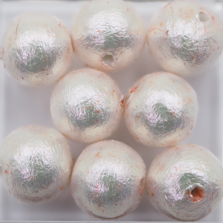 コットンパール 8ｍｍ 紅橙 BOr-3 4個入りの画像