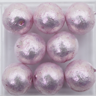 コットンパール 8ｍｍ 花むらさき AB2-3 4個入りの画像