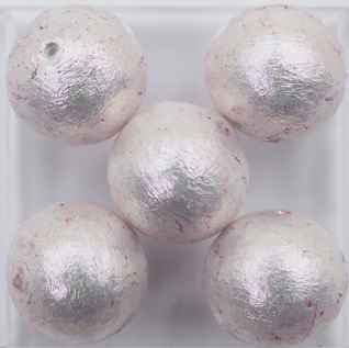 コットンパール 10ｍｍ 花むらさき AB2-3 4個入りの画像