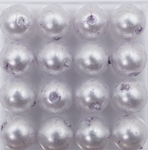 樹脂パール 6ｍｍ 藍むらさき AB5-3 10個入りの画像