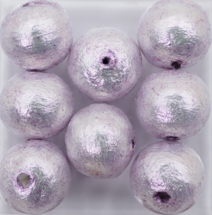 コットンパール 8ｍｍ 藍むらさき AB5-3 4個入りの画像