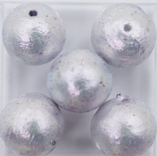 コットンパール 10ｍｍ 藍むらさき AB5-3 4個入りの画像