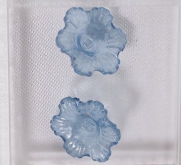 小花　7  藍 -1～5+ 4枚入りの画像