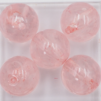 アクリル丸球 花紅Pink 10ｍｍ  2個画像