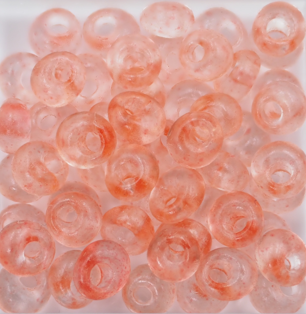 まが玉4ｍｍ BRo-2 花紅RedOrange　約3ｇ限定品 の画像