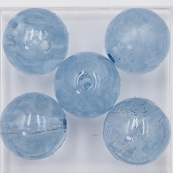 アクリル丸球10ｍｍ すくも藍 2個画像