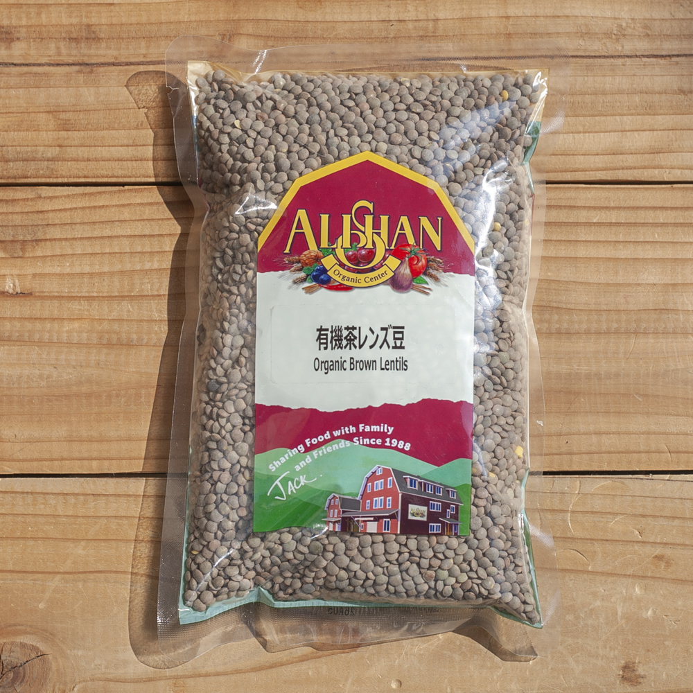 アリサン 有機茶レンズ豆　500gの画像