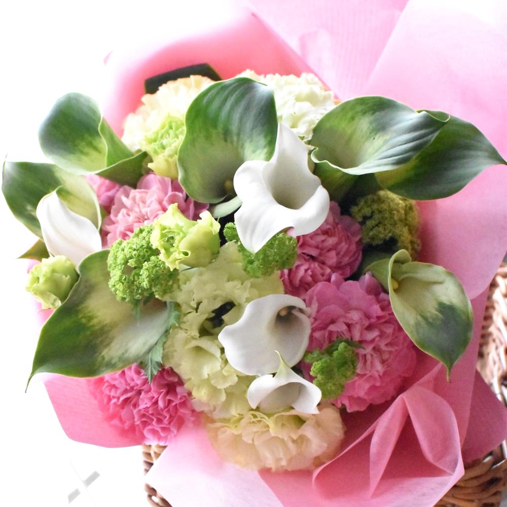 季節のお花をたっぷりと＊生花【お任せ】花束（ブーケ）　8000の画像