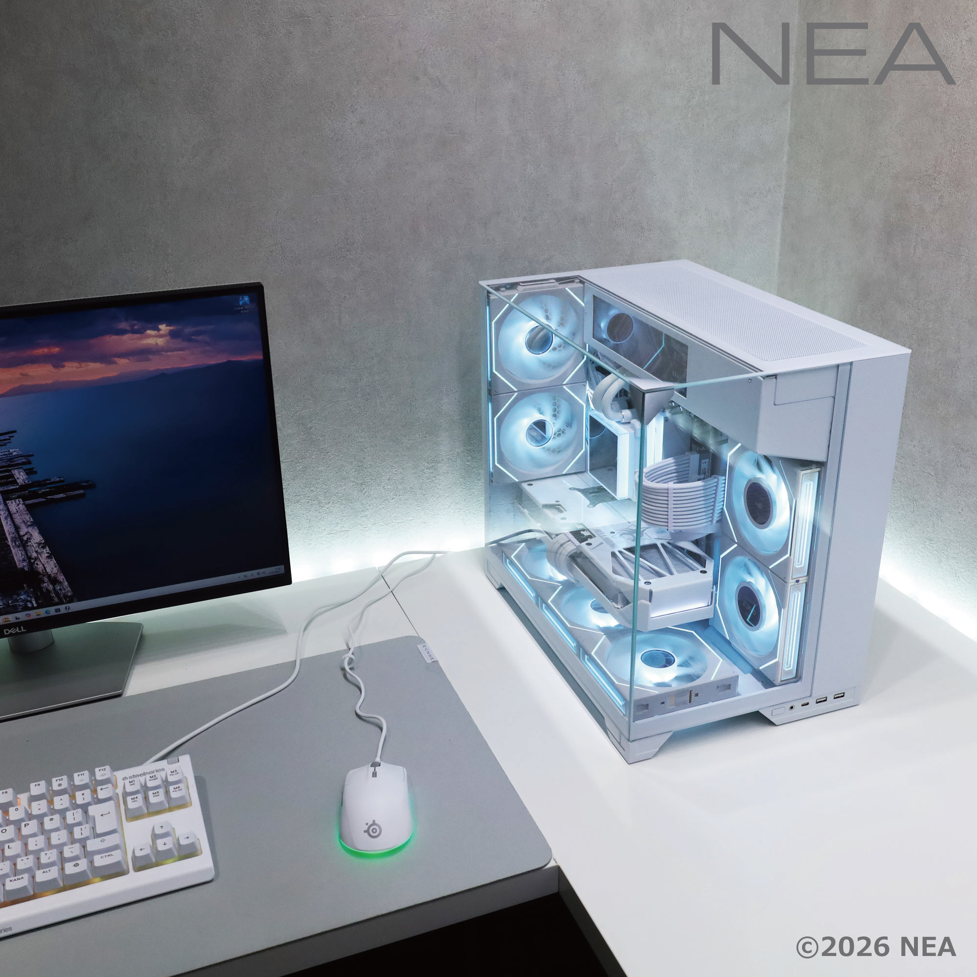 LIAN LI O11 VISION-M WHITE / ゲーミングPCの画像