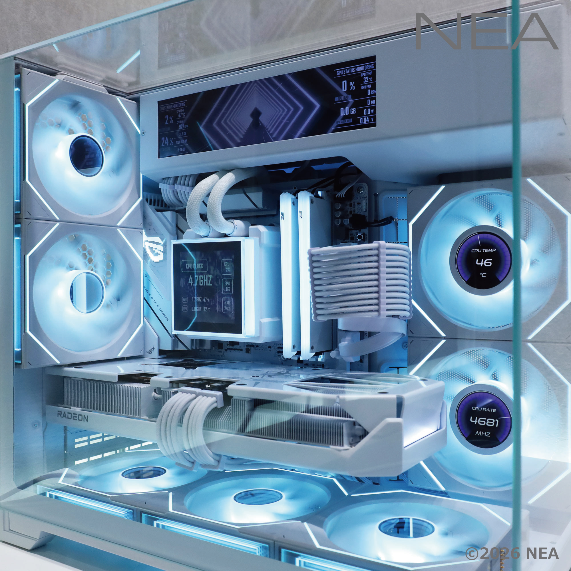 LIAN LI O11 VISION-M WHITE / ゲーミングPCの画像