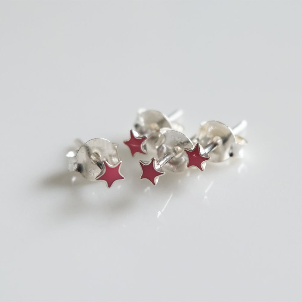 星の4個セットSILVER925ピアスの画像