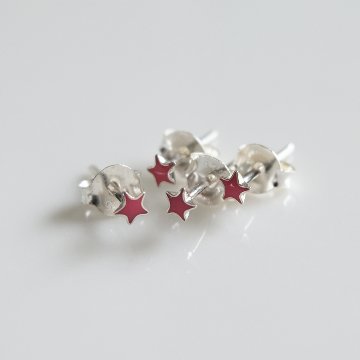 星の4個セットSILVER925ピアスの画像