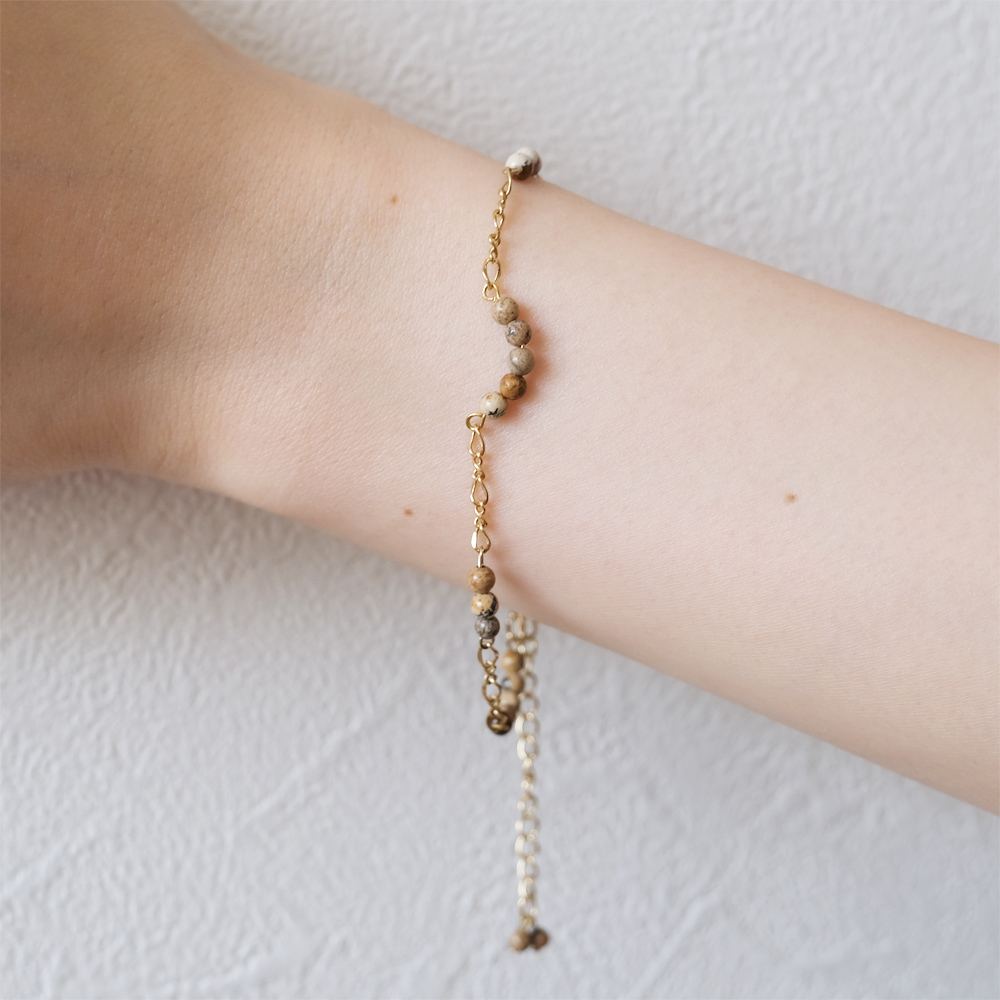 ピクチャージャスパーのブレスレットの画像