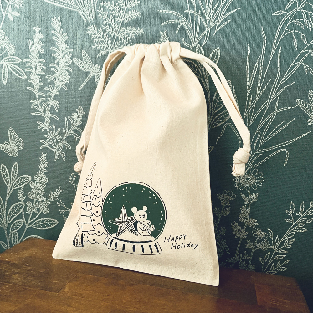 クリスマス巾着の画像