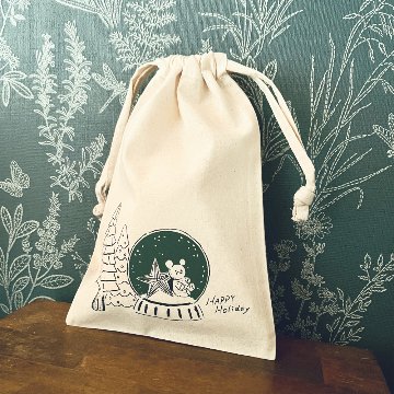 クリスマス巾着の画像