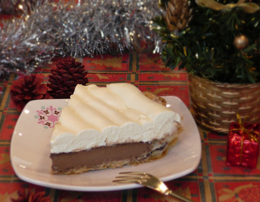 2色のショコラパイの画像