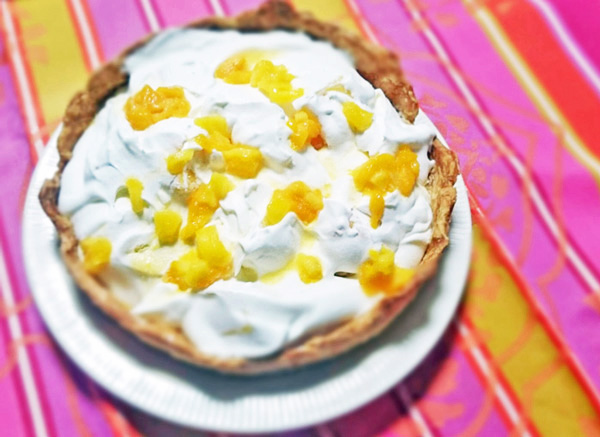 冷たいマンゴーのパイの画像