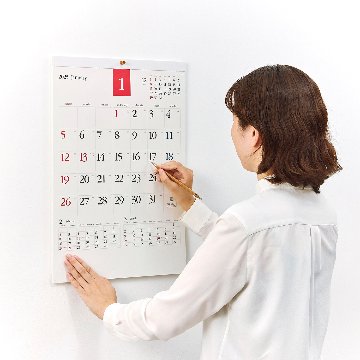 マイルドカラーカレンダー【センスの良い数字がおしゃれで実用的なカレンダー／10冊からご注文OK】¥24,926(税込)〜の画像