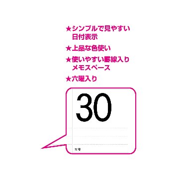 シンプルスケジュール・ジャンボ【770×520mmの特大サイズ／30冊からご注文OK】¥40,579(税込)〜の画像